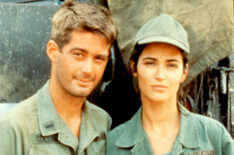 Stephen Caffrey and Kim Delaney in Tour of Duty