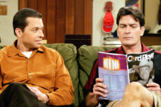 Jon Cryer as Alan Harper and Charlie Sheen as Charlie Harper on 'Two and a Half Men'