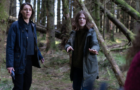 Suranne Jones as Amy Silva, Rose Leslie as Kirsten Longacre in 'Vigil' - Season 2, Episode 1