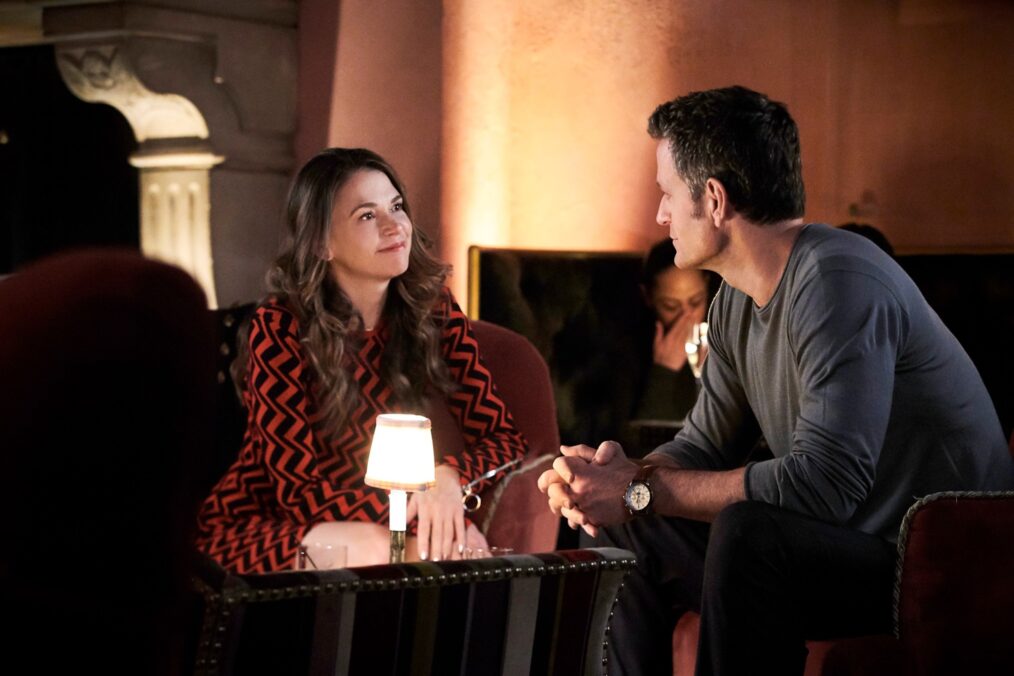 Sutton Foster, Peter Hermann in Younger - 'Merger, She Wrote'
