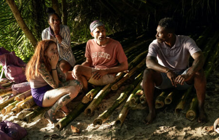 Kenzie, Tiff, Bhanu, and Q of Yanu Tribe in 'Survivor' Season 46 Episode 4