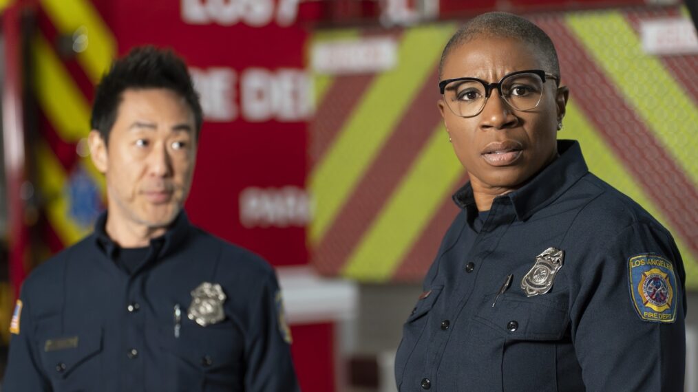 Kenneth Choi and Aisha Hinds — '9-1-1' Season 7 Episode 2