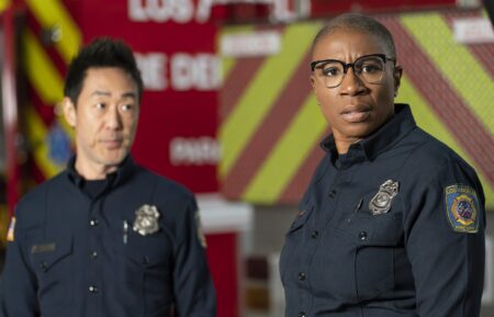 Kenneth Choi and Aisha Hinds — '9-1-1' Season 7 Episode 2