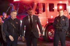 Peter Krause, Jesse Palmer, and Oliver Stark — '9-1-1' Episode 100 - 'Buck Bothered and Bewildered'