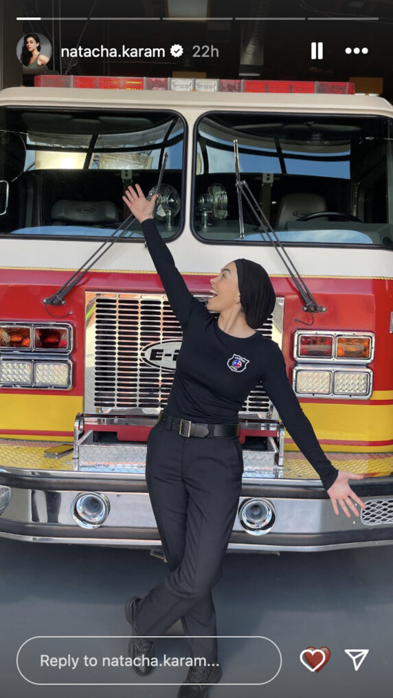 Natacha Karam — '9-1-1: Lone Star' Season 5 Set