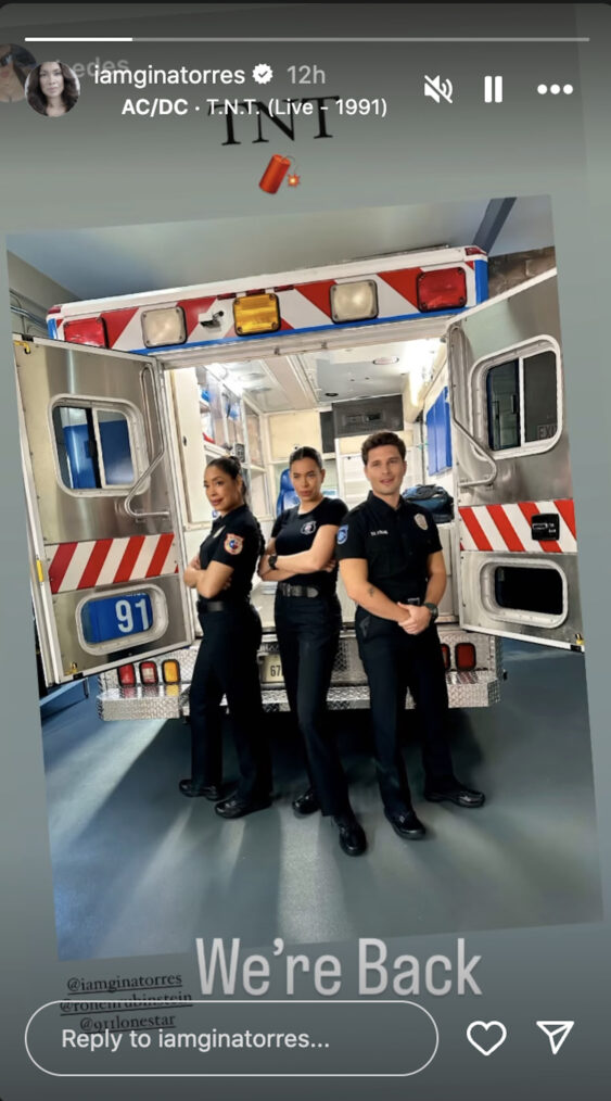 Gina Torres, Brianna Baker, and Ronen Rubinstein — '9-1-1: Lone Star' Season 5 Set