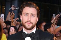 Aaron Taylor-Johnson attends the 'Outlaw King' premiere