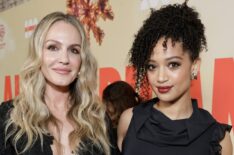 Monet Mazur and Samantha Logan attend 'All American' 100th Episode and Season 6 Premiere Celebration Hosted by Warner Bros. Television