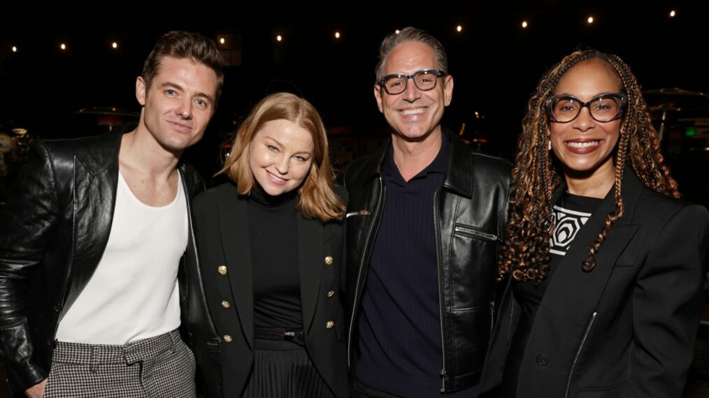 Robbie Rogers, Sarah Schechter, Greg Berlanti, Channing Dungey attend 'All American' 100th Episode and Season 6 Premiere Celebration Hosted by Warner Bros. Television
