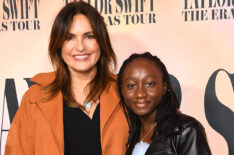 Mariska Hargitay and daughter Amaya Hermann arrive for the 'Taylor Swift: The Eras Tour'