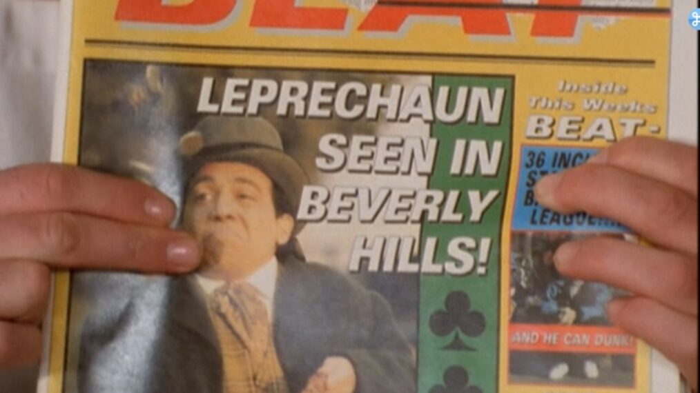 Newspaper on 'Beverly Hills 90210.'