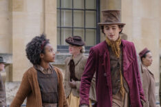 Calah Lane and Timothee Chalamet in Wonka