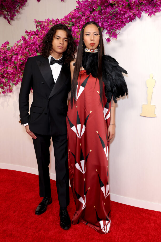 D'Pharaoh Woon-A-Tai and Quannah Chasinghorse attend the 96th Annual Academy Award