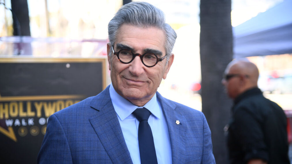 Eugene Levy attends the ceremony honoring him with a Star on the Hollywood Walk of Fame