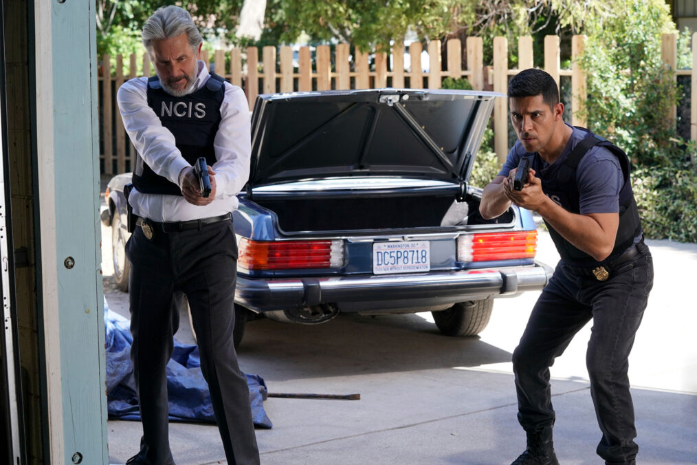 Gary Cole as FBI Special Agent Alden Parker and Wilmer Valderrama as Special Agent Nicholas “Nick” Torres in NCIS