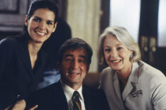 Angie Harmon as A.D.A. Abbie Carmichael, Sam Waterston as Executive A.D.A. Jack McCoy, Jane Alexander as Regina Mulroney in Law & Order