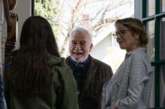 Brooklynn Prince as Kaitlyn, Brian Cox as Jaan and Kelly Reilly as Maddie in Little Wing