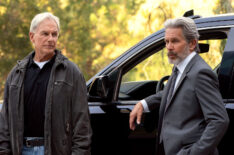 Mark Harmon as NCIS Special Agent Leroy Jethro Gibbs, Gary Cole as FBI Special Agent Alden Parker in NCIS