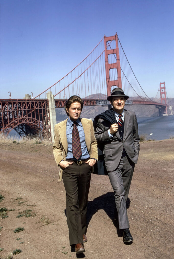 Michael Douglas, Karl Malden in The streets of San Francisco