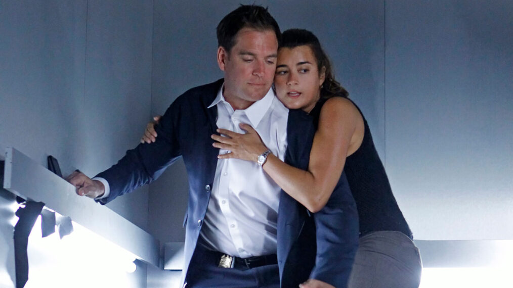 Michael Weatherly and Cote de Pablo in NCIS