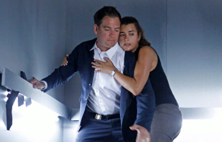 Michael Weatherly and Cote de Pablo in NCIS