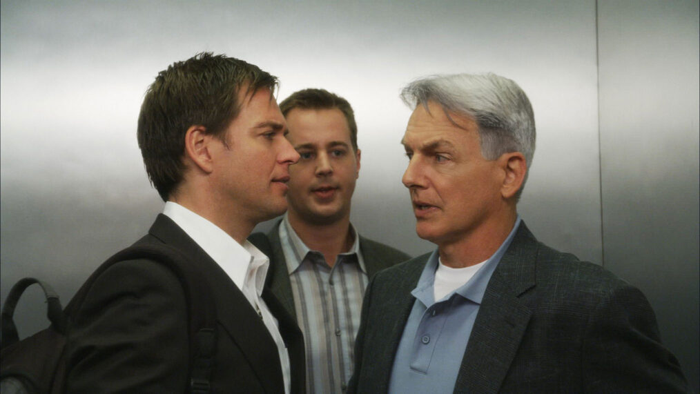 Mark Harmon, Michael Weatherly and Sean Murray in NCIS
