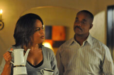 Paula Newsome and Rocky Carroll of the CBS series NCIS