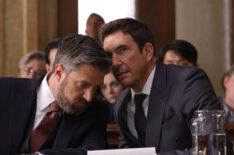Raúl Esparza as Counselor Rafael Barba, Dylan McDermott as Richard Wheatley in Law & Order: Special Victims Unit