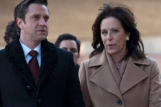 Raul Esparza as ADA Rafael Barba, Jane Kaczmarek as DA Pam James, Mariska Hargitay as Detective Olivia Benson in Law & Order: Special Victims Unit