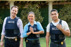 Sean Murray, Vanessa Lachey, and Wilmer Valderrama in NCIS