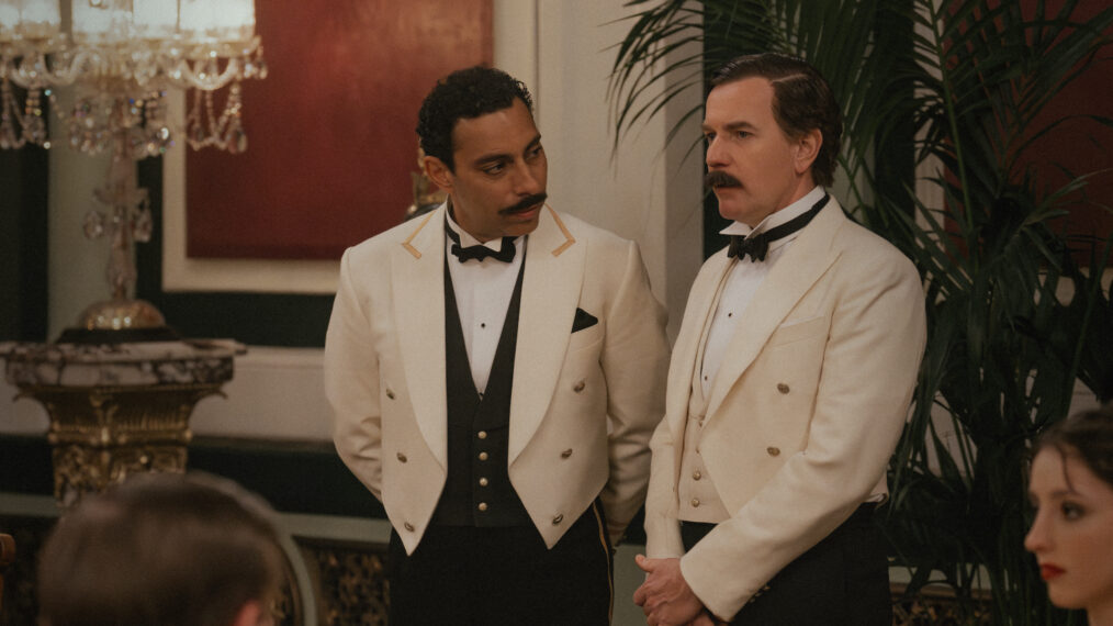 Lyes Salem as Andrey and Ewan McGregor as Count Rostov in 'A Gentleman in Moscow' Episode 4