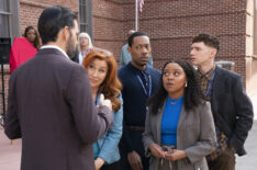 Lisa Ann Walter, Tyler James Williams, Quinta Brunson, and Chris Perfetti in 'Abbott Elementary' Season 3 Episode 7