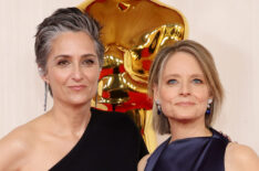 Alexandra Hedison and Jodie Foster attend the 96th Annual Academy Awards