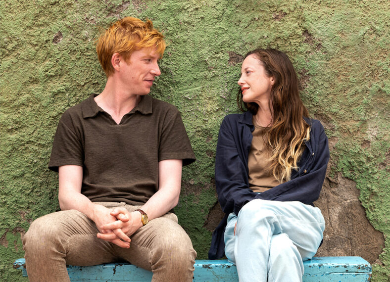 Domhnall Gleeson and Andrea Riseborough in 'Alice & Jack'