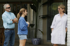 Sam Neill as Stan, Georgia Flood as Savannah, Annette Bening as Joy — 'Apples Never Fall'