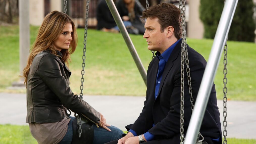 Stana Katic as Beckett and Nathan Fillion as Castle in 'Castle'