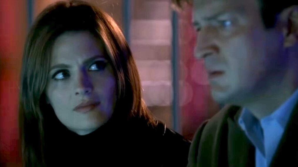 Stana Katic as Beckett and Nathan Fillion as Castle in 'Castle'