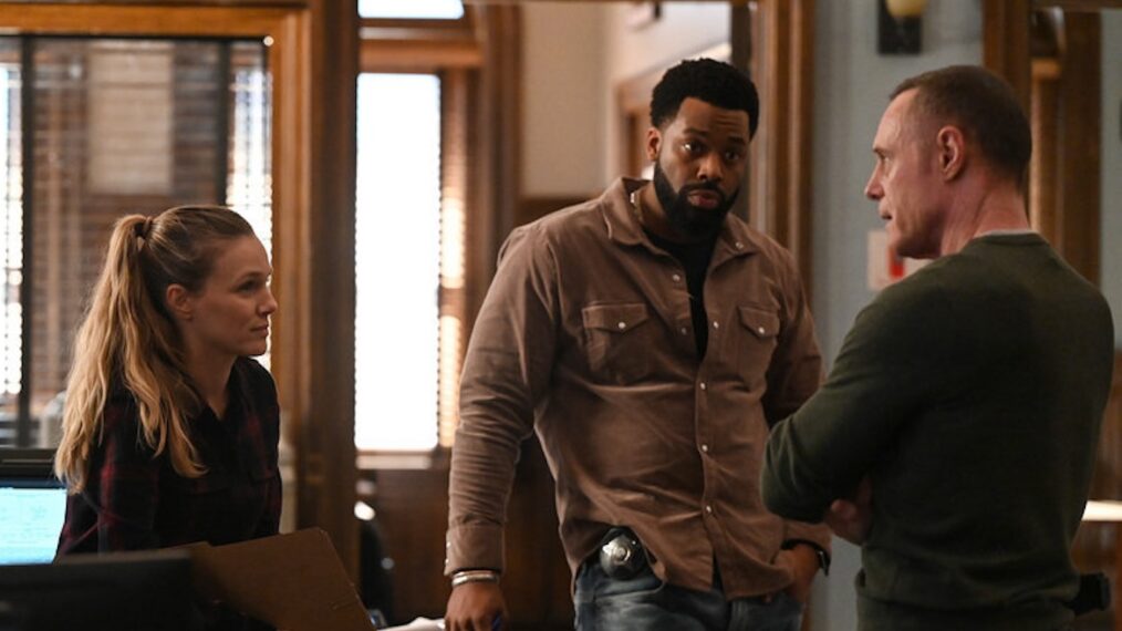 Tracy Spiridakos as Hailey Upton, LaRoyce Hawkins as Kevin Atwater, Jason Beghe as Hank Voight — 'Chicago P.D.' Season 11 Episode 4