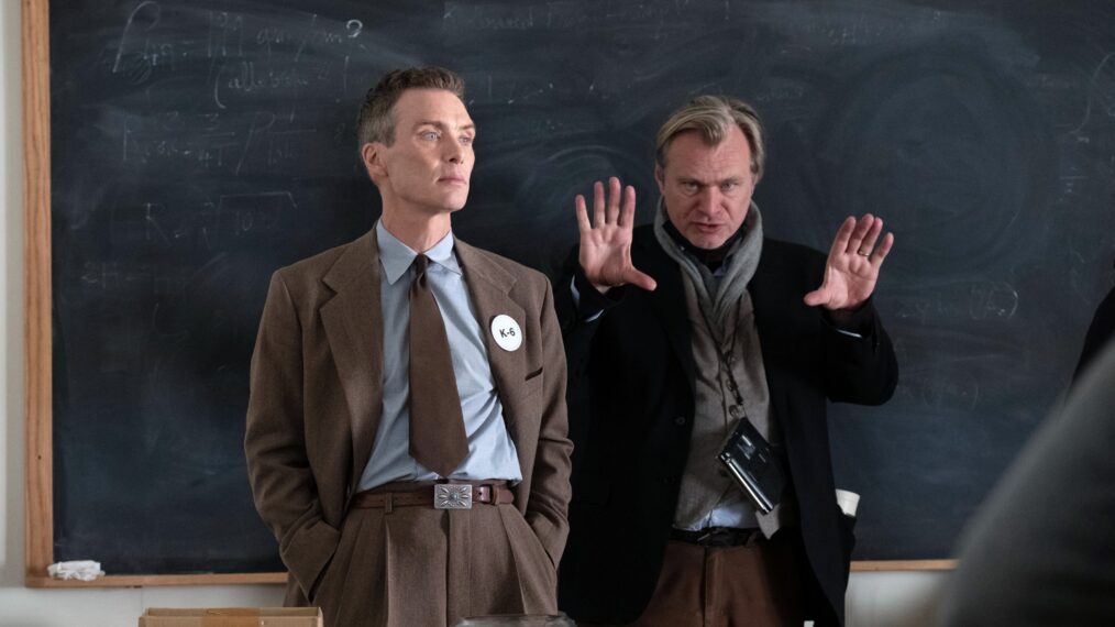 Cillian Murphy, director Christopher Nolan in 'Oppenheimer'