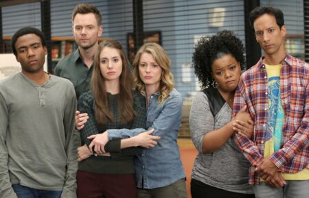 Donald Glover, Joel McHale, Alison Brie, Gillian Jacobs, Yvette Nicole Brown, and Danny Pudi for 'Community'