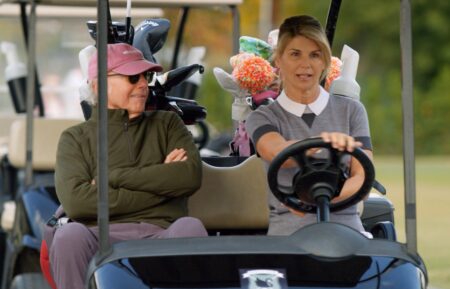 Larry David and Lori Loughlin in Curb Your Enthusiasm