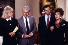 Linda Evans, John Forsythe, Michael Nader, and Joan Collins in 'Dynasty'
