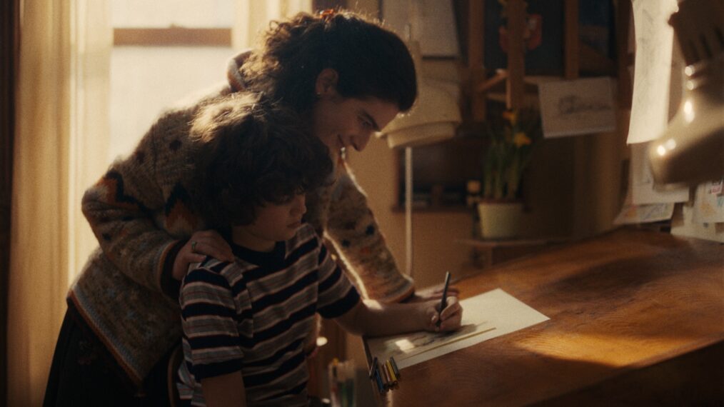 Gaby Hoffman as Cassie and Ivan Howe as Edgar in 'Eric'