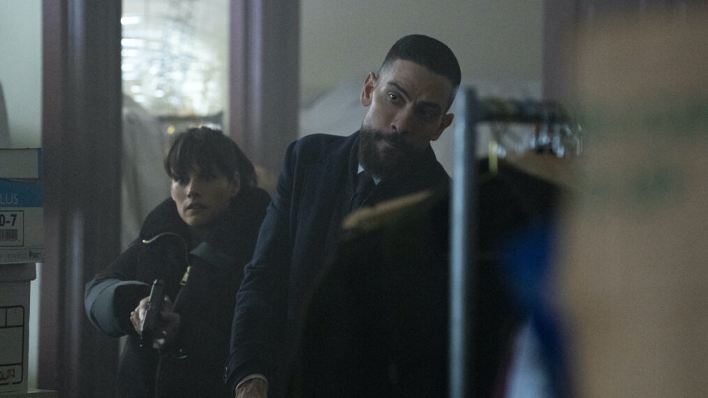 Missy Peregrym as Special Agent Maggie Bell and Zeeko Zaki as Special Agent Omar Adom ‘OA’ Zidan — 'FBI' Season 6 Episode 4 - 'Creating a Monster'