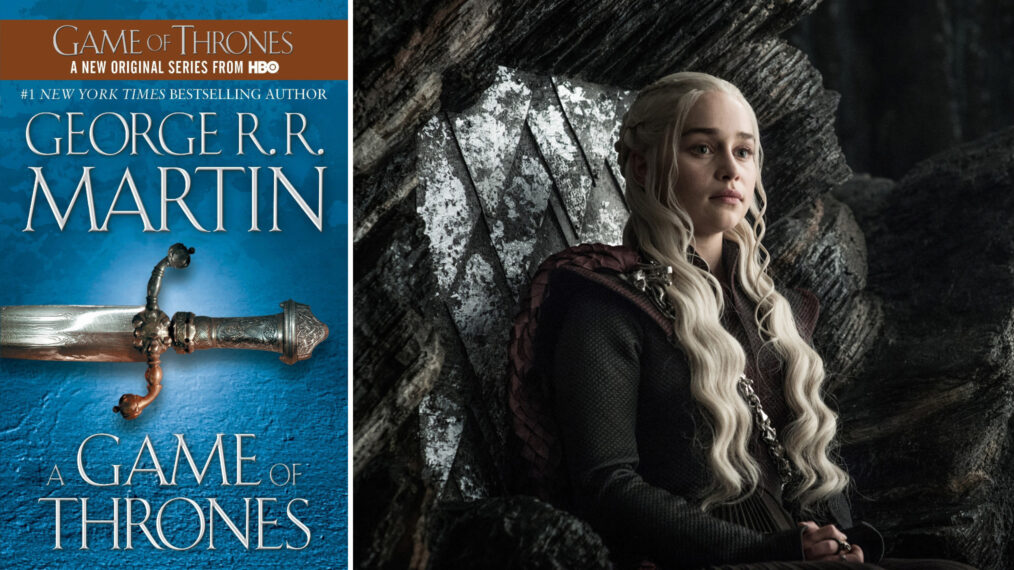 'A Game of Thrones' book, Emilia Clarke as Daenerys Targaryen in 'Game of Thrones'