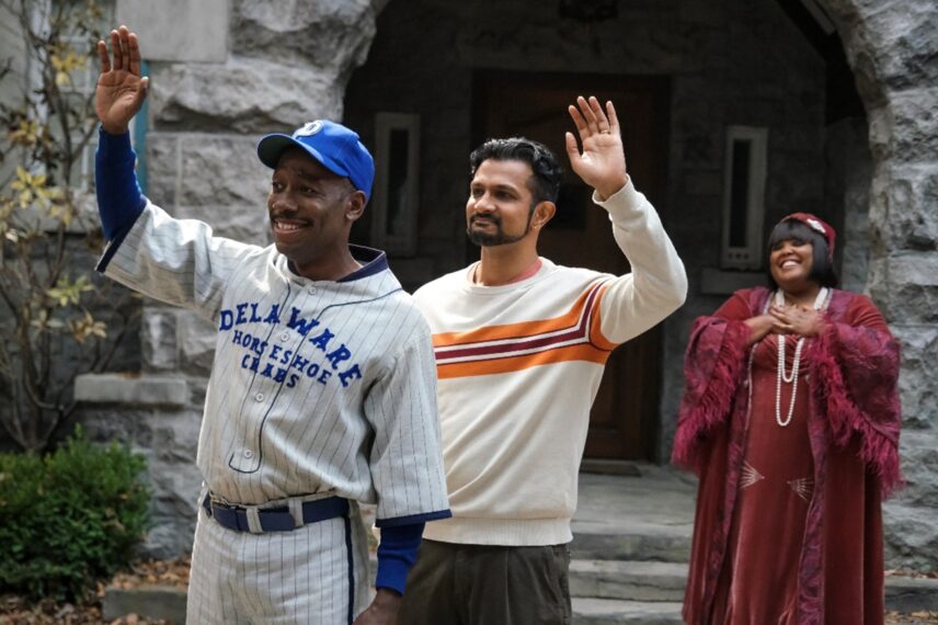 Lamorne Morris, Utkarsh Ambudkar, and Danielle Pinnock from 'Ghosts'