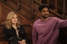 Rose McIver and Utkarsh Ambudkar in 'Ghosts' Season 3
