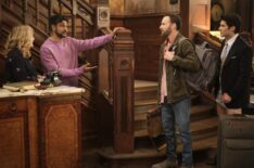 Rose McIver, Utkarsh Ambudkar, Jon Glaser, and Asher Grodman for 'Ghosts' Season 3