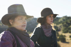 Merritt Wever and Michelle Dockery in 'Godless' Season 1 Episode 6