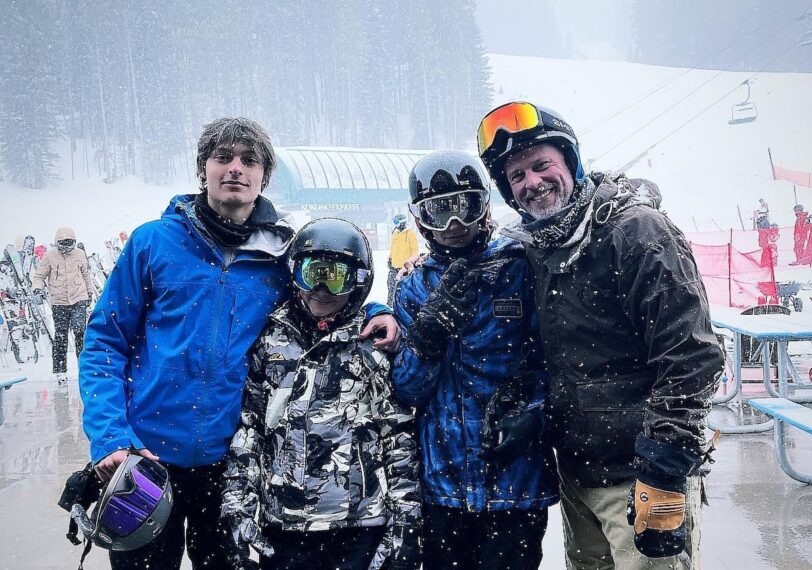 Greg Vaughan and his sons